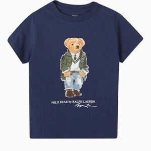 Polo by Ralph Lauren Blue Bear Graphic Kids Tee